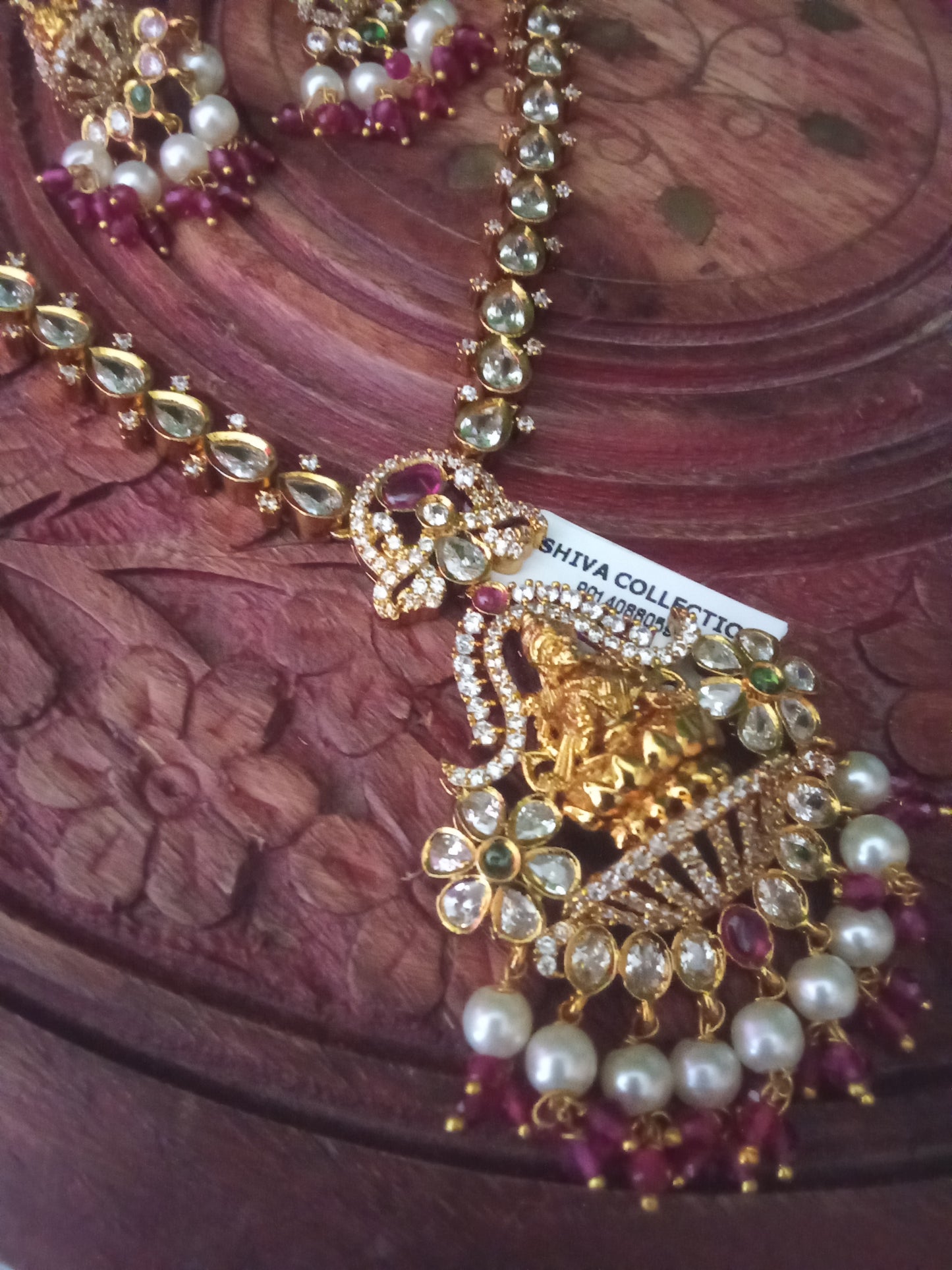 Antique Lakshmi Temple Pendant Set-SHNC04