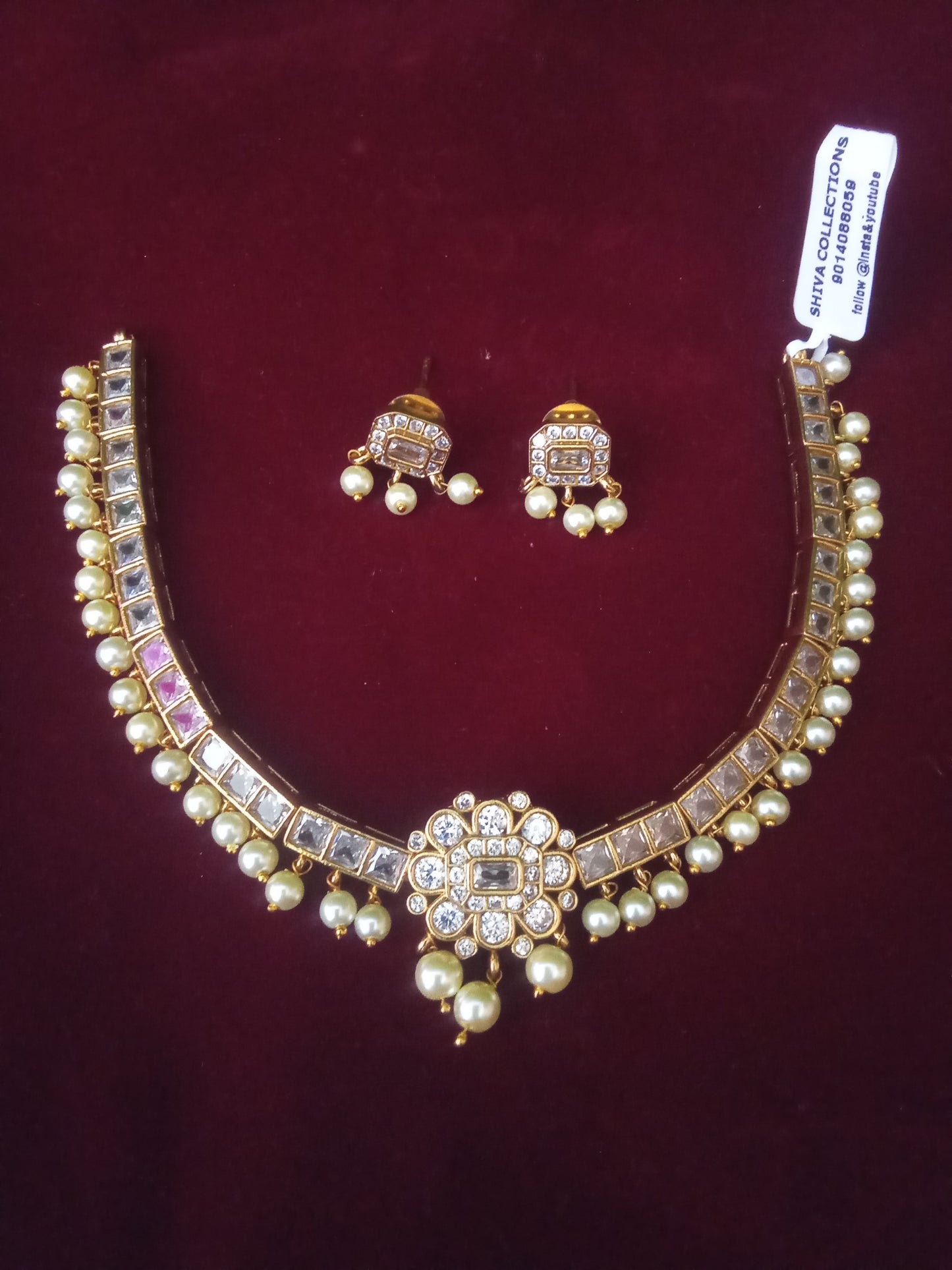 Classic Kundan pearl set-SHNC11